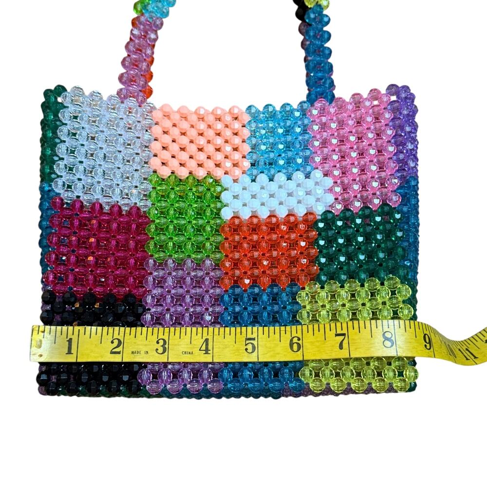 Susan Alexandra Ash Bag Handmade From Over 1500 Beads 1970 Inspired Vintage - Picture 11 of 11